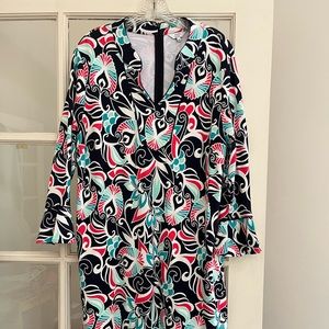 Crown & Ivy Sz Large 3/4 Sleeve Tank Dress